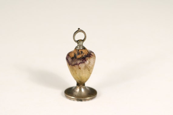 Antique Blue John Amphora Motif Watch fob - image 1