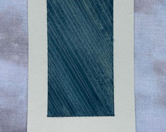Pluie - Mini aquarelle - 2 x 3 pouces