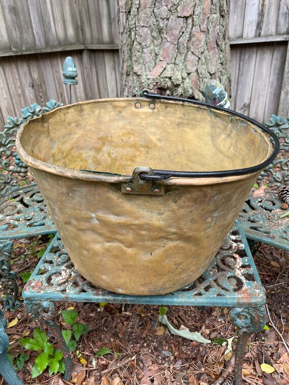 Antique Copper Apple Butter Kettle Etsy