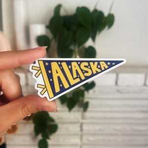 ALASKA pennant sticker | vinyl car sticker |