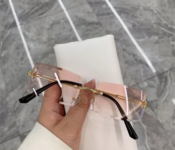 Rimless Sunglasses for Women with Vintage for sale