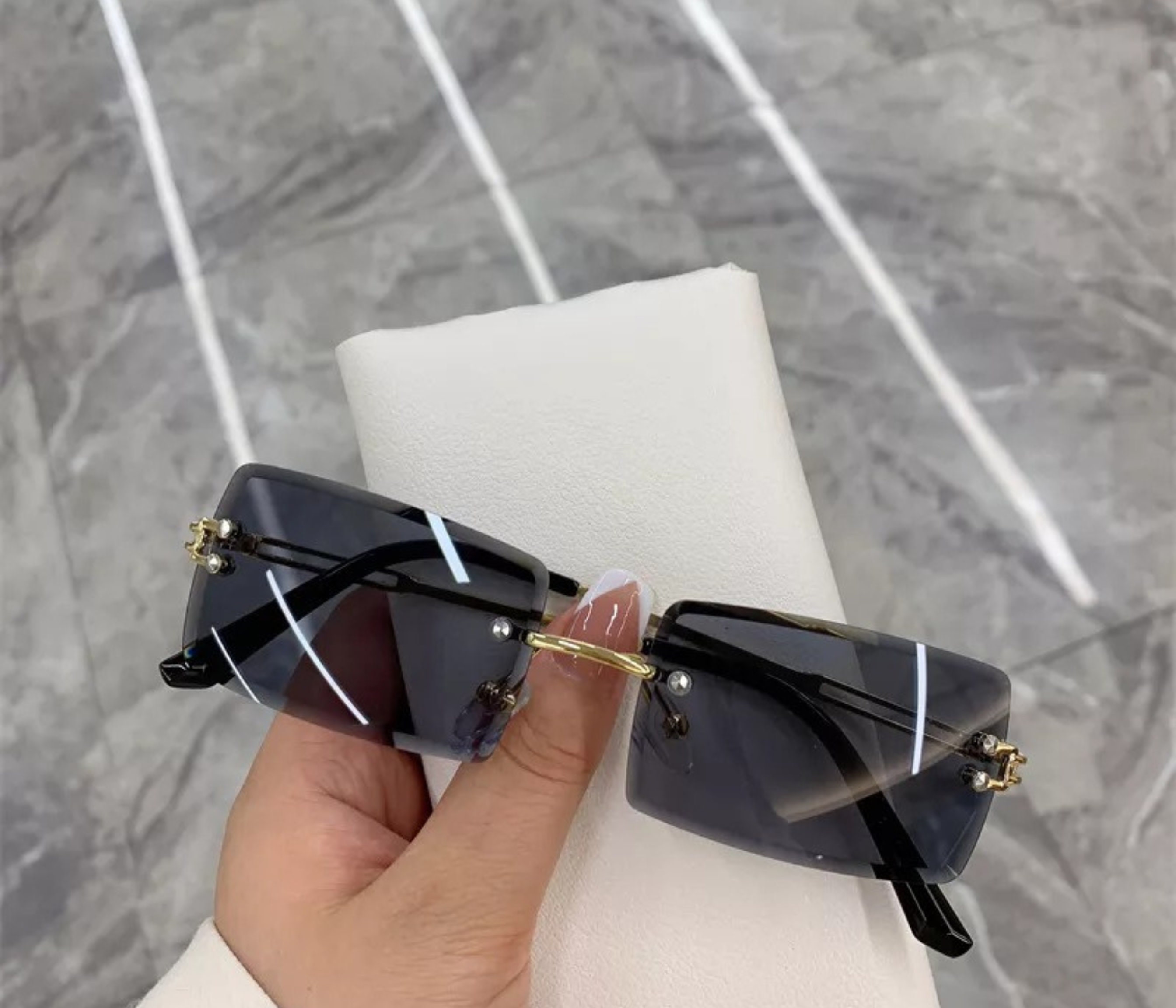 Chanel Vintage Rimless Eyeglasses, Luxury, Accessories on Carousell