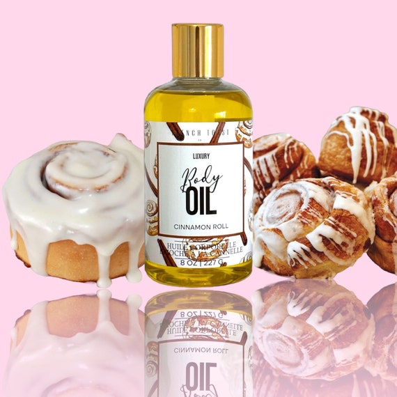 Cinnamon Roll Body Oil 8 oz | Gift For Mom | Selcare Gift | Selfcare Routine | Essential Oils | Vegan Skincare | Best Holiday Gifs | Selcare