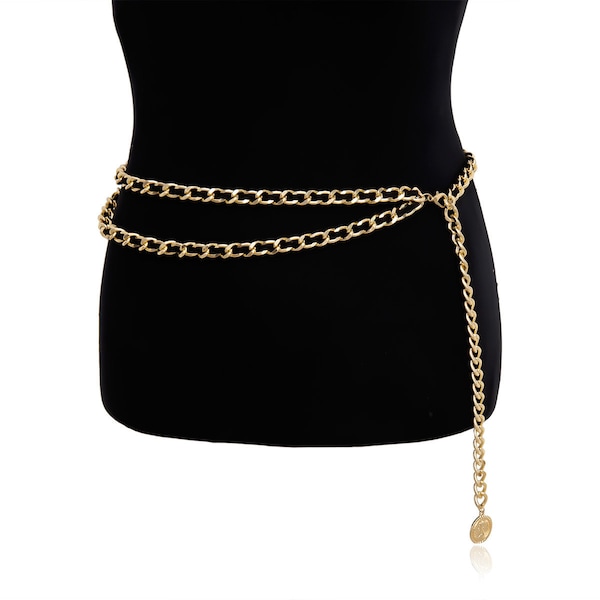 Gold Chain Belt Buy Online Etsy