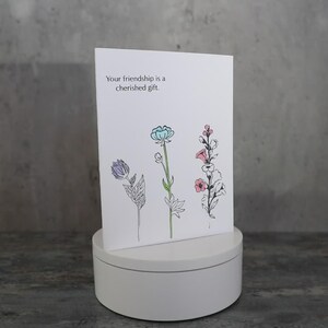 Hand made greeting card for friend,