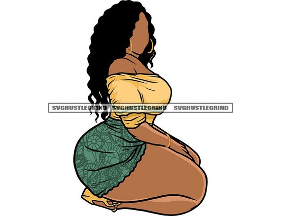 Thick thighs black woman cheap