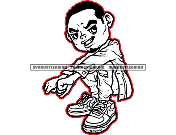 Gangster Black Male Afro Cartoon Shirt Ripped Jeans Mean Face - Etsy Gangster Black Male Afro Cartoon Shirt Ripped Jeans Mean Face - Etsy