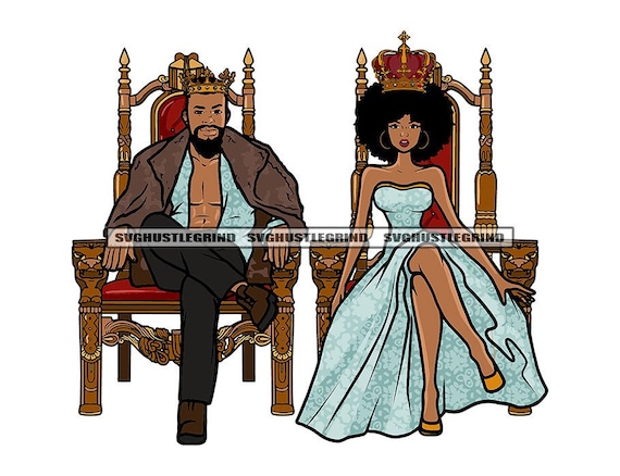 Black king on throne hot sale