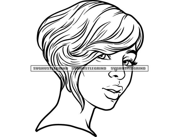 side face beauty portrait of a beautiful girl 4255095 Vector Art at Vecteezy