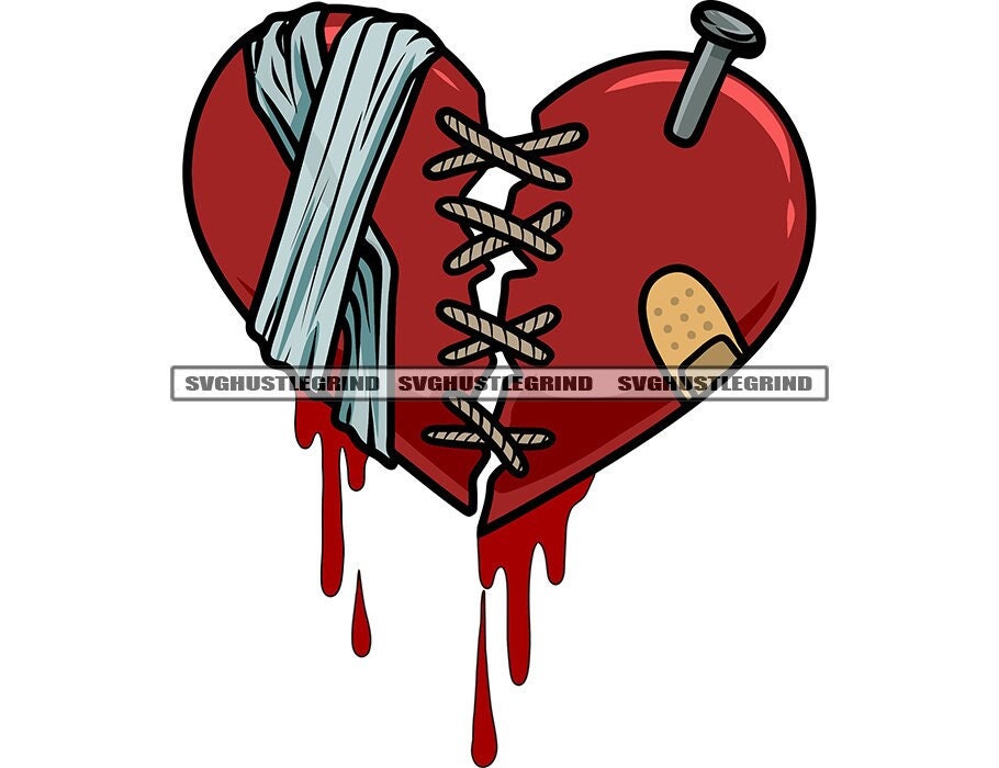 Drawn Broken Heart Bandaid Drawing  Line Art  Free Transparent PNG  Clipart Images Download