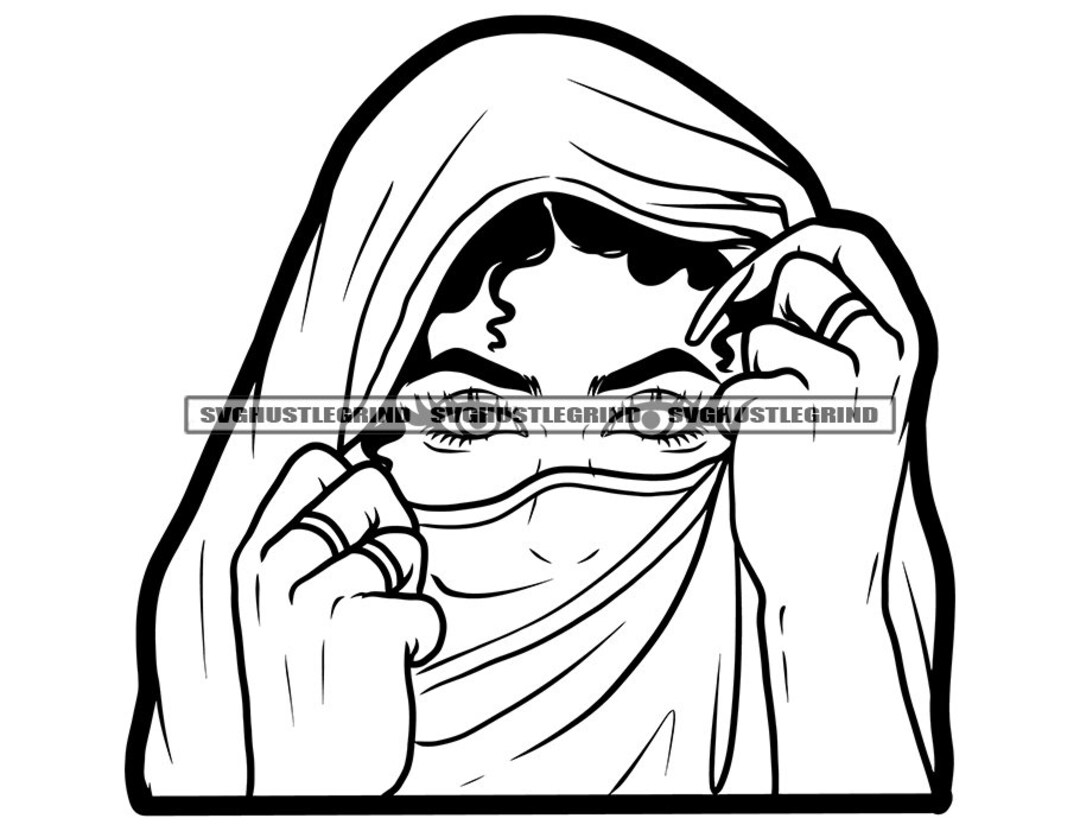 Pretty Woman Hijab Covering Face Religion Muslim Islamic - Etsy Singapore Pretty Woman Hijab Covering Face Religion Muslim Islamic - Etsy Singapore
