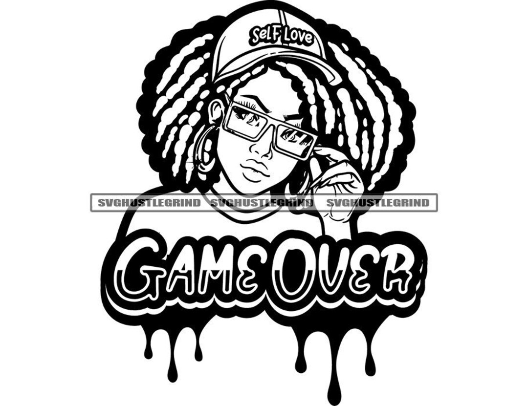 Selflove Baseball Cap Game Over Dread Locs Sister Locs Woman Etsy