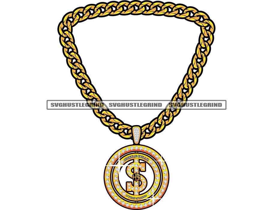 Dollar sign gold chain Etsy Italia