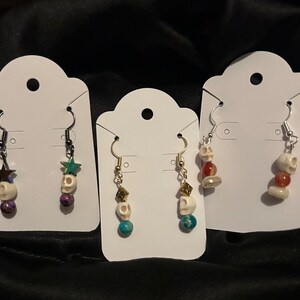 Our Flag Means Death-Inspired Earrings, Our Flag Means Death Jewelry, OFMD, Blackbeard, Ed Teach, Stede Bonnet, Jim Jimenez