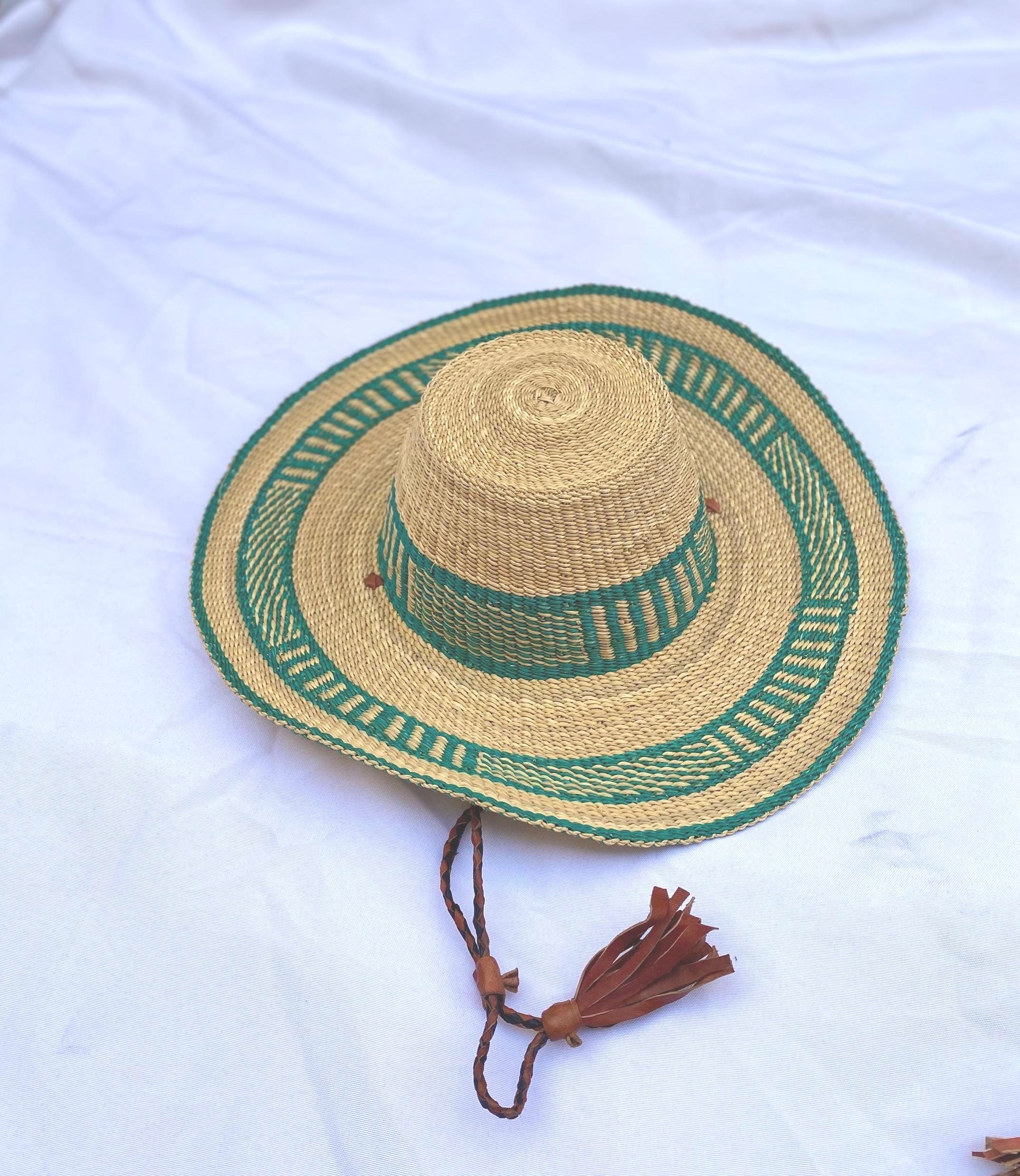 Vintage Bolga hat. Handmade in Africa. As part of our Ghanaian container we received these amazing  main image 4