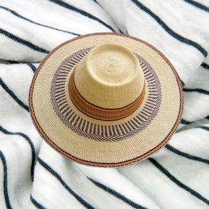Handmade Bolga Straw Sun Hat: African Woven Farmers Hat