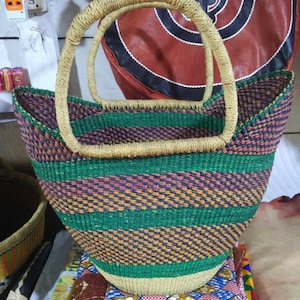 Großer U-Shopper Bolga Baskets / Einkaufskorb