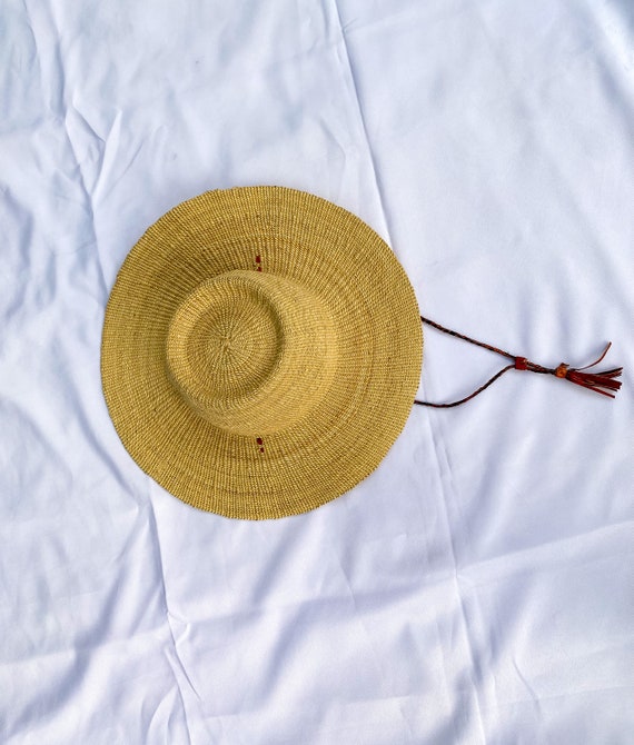 Cappello di paglia da spiaggia Cappello africano Cappello da