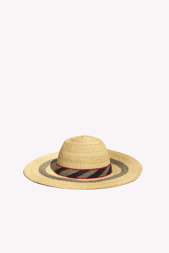 Handmade Bolga Straw Sun Hat: African Woven Farmers Hat - Etsy