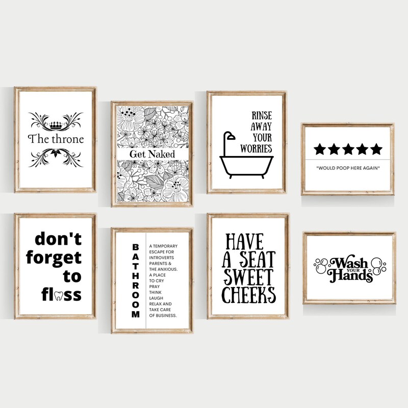 Bathroom Wall Art - Etsy