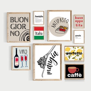 italian prints, italian kitchen wall art, PRINTABLE, trendy italian prints, colorful italian wall art, italian decor