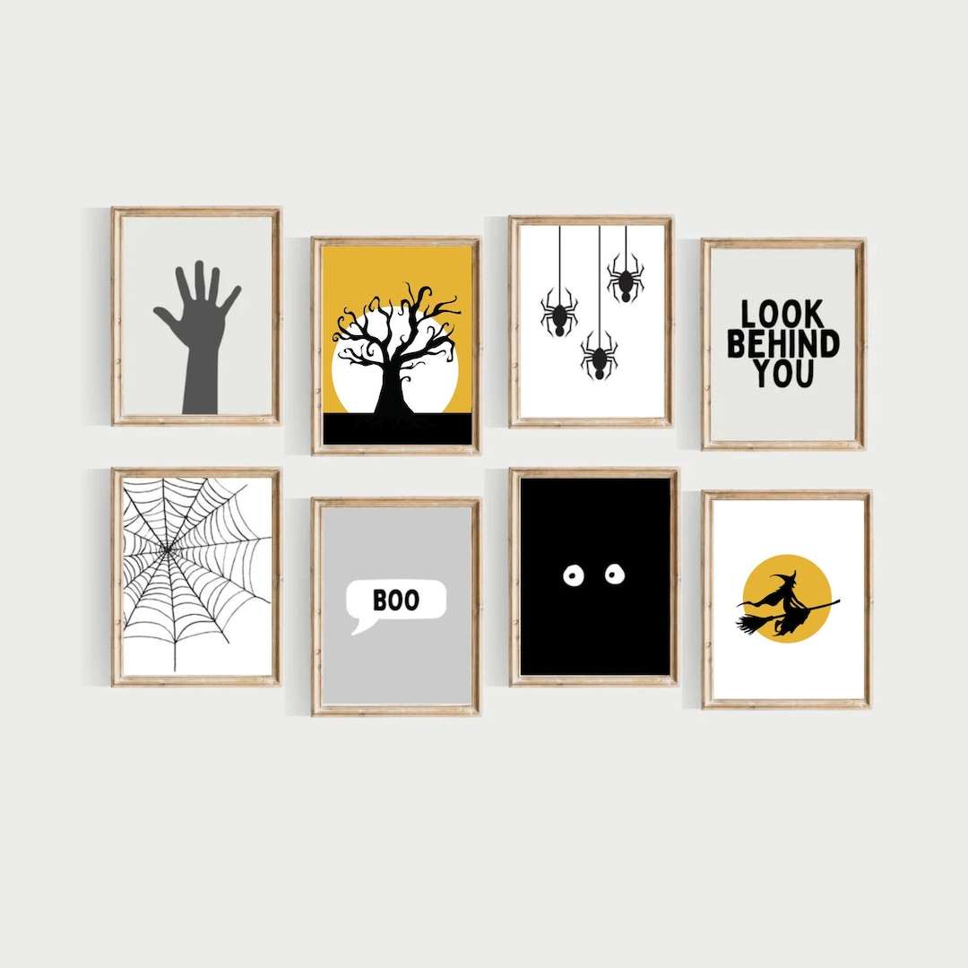 PRINTABLE Colorful Halloween Set Halloween Decorations - Etsy