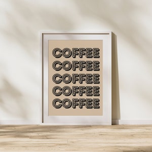 coffee bar gallery wall set, coffee wall art, coffee prints, coffee art, coffee decor image 8