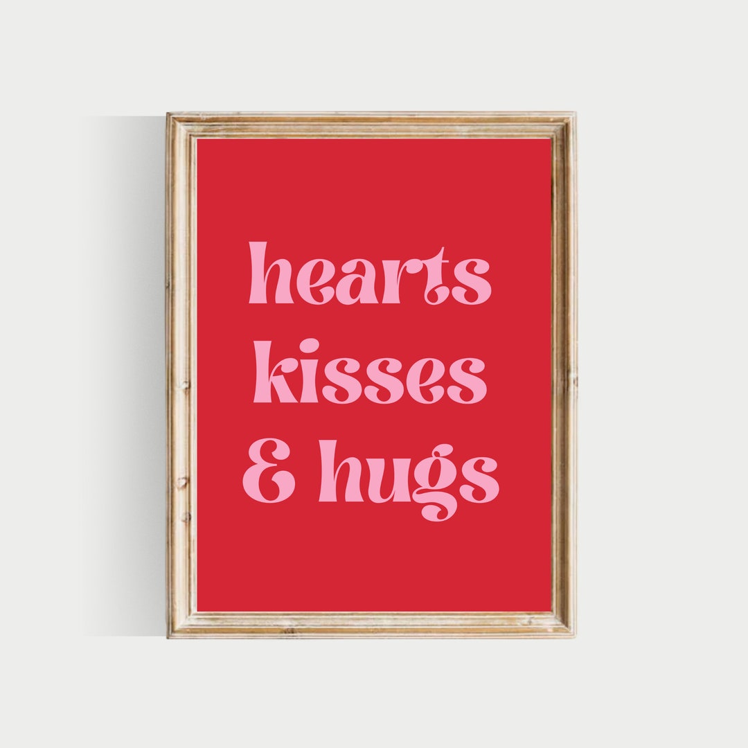 hugs-and-kisses-printable-red-valentine-day-art-pink-valentines-decor-etsy