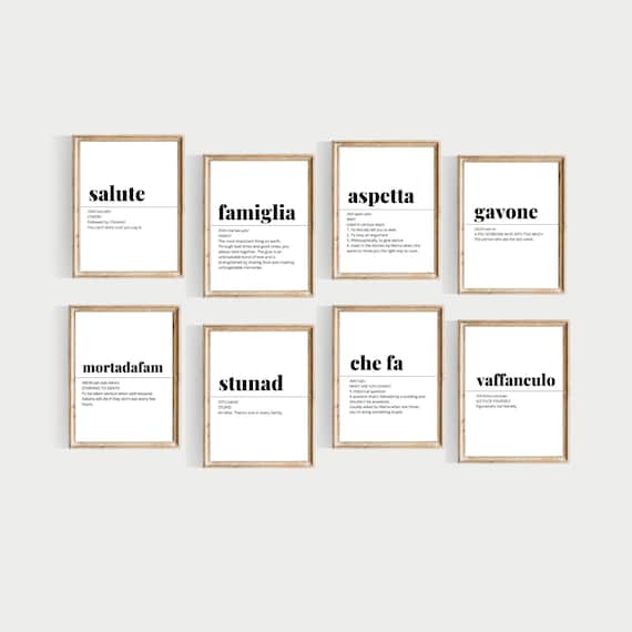 Funny Italian Words Set Italian Definitions Set PRINTABLE - Etsy Funny Italian Words Set Italian Definitions Set PRINTABLE - Etsy