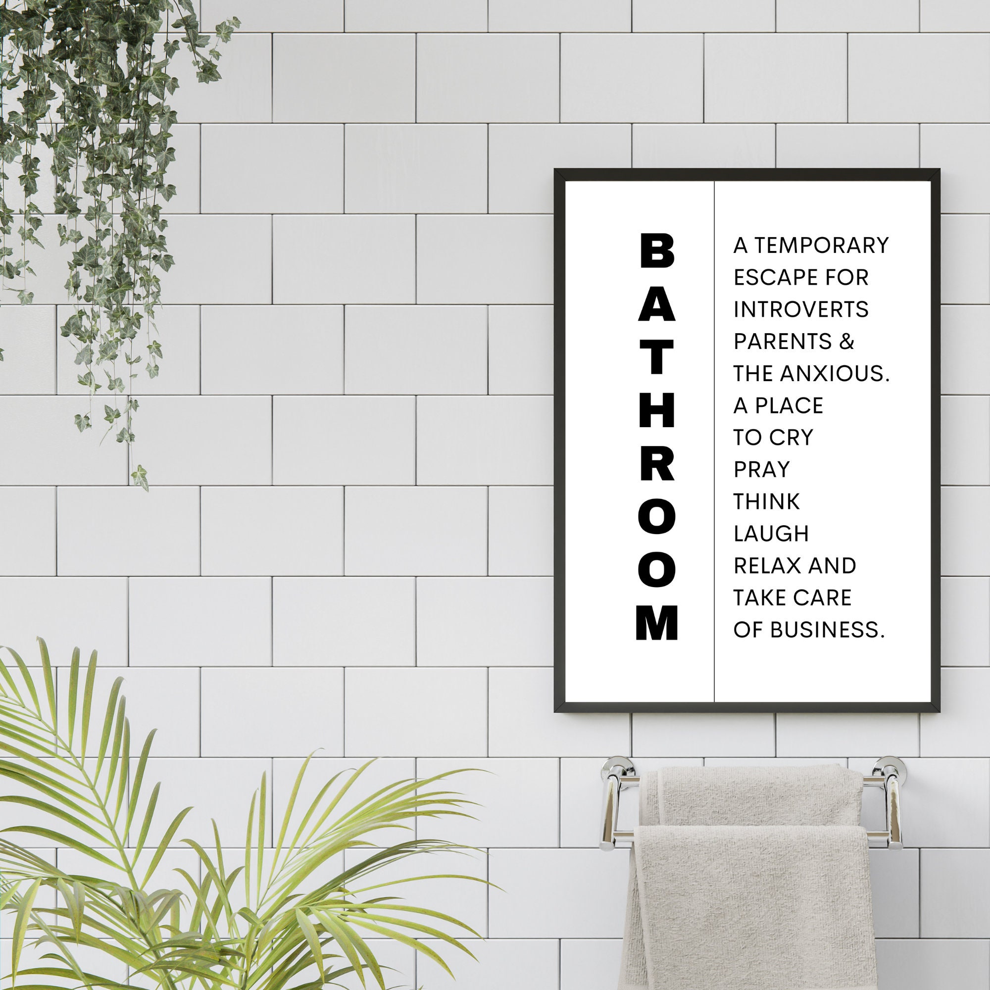 Bathroom Definition Funny Bathroom Art Definitions Bathroom Etsy