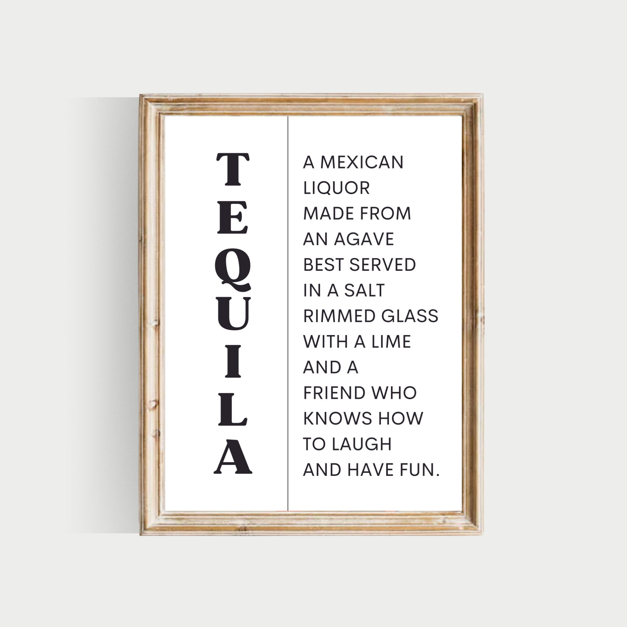 Bar Art Set PRINTABLE Liquor Definition Set Vodka Print Etsy