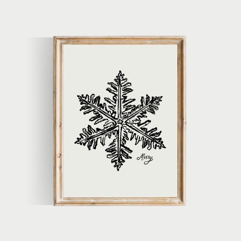 christmas wall art, PRINTABLES, vintage christmas prints, neutral christmas art image 7