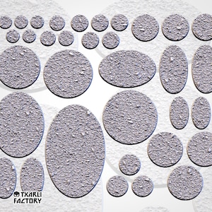Basic Heavy Texture Bases | Txarli Factory | Round/Oval
