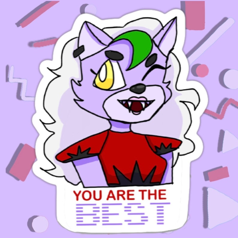 Buy FNAF Security Breach Glamrock Fanmade Stickers Glamrock Freddy