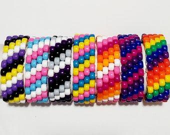 LGBTQ+ Pride Kandi Bracelet Cuffs