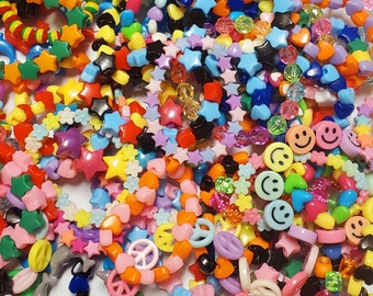 Random or Custom Mystery Kandi Single Bracelets (Shape Beads Only) Grab Bag