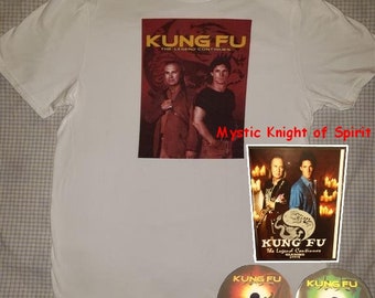 Kung Fu – The Legend Continues (1993) Custom made Tshirt et BluRay Collection saisons 3 et 4 David Carradine Chris Potter