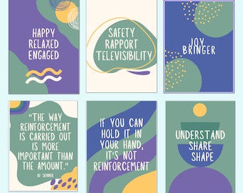 Behavior Wall Decor Prints for Special Education Classroom or ABA Clinic