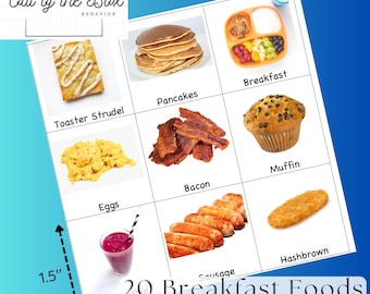 Breakfast Foods Picture Communication Cards