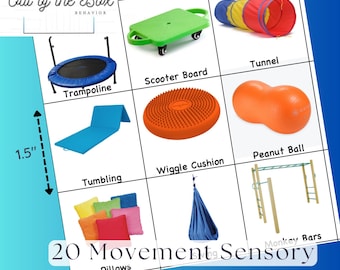 Movement Sensory Picture Communication Cards