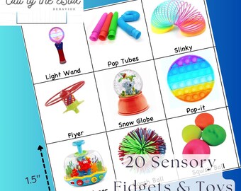 Sensory Fidgets & Toys Picture Communication Cards