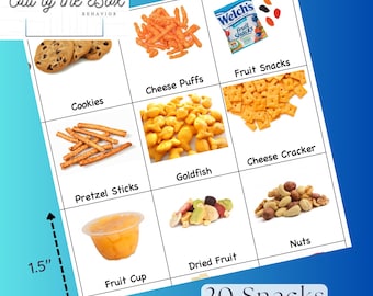 Snacks: Picture Communication Cards