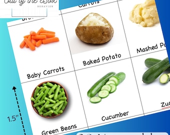 Vegetables Picture Communication Cards