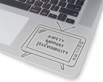 Safety, Rapport, Televisibility Vinyl Sticker; Gift for Behavior Technician, Therapist, Analyst; SBT and PFA Representation; ABA