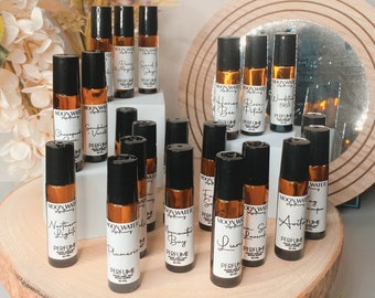 ROLLER BALL Perfume Oils | Handmade | Moon Water & Essential Oils | Minimalist | Artisan | Gifts For Her|  Perfume Oil | Unique Scents
