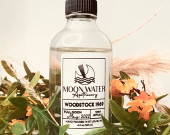 WOODSTOCK | Handmade Reed Diffuser |Hippie|REAL Moon Water&Essential Oils|Home Fragrance-Office,Bath,Aromatherapy|Gifts|Hemp,Grass,Patchouli