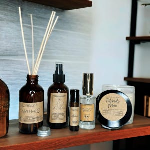 Petrichor Reed Diffuser {The Scent Of Rain} - Earthy Moss Scent Ozone Vibe | Essential Oils, Perfume Candle, Hippie, Unique, Handmade Real image 3