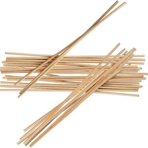 May include: A bundle of natural wooden sticks, approximately 8 inches long, for use in diffusing essential oils or fragrance.