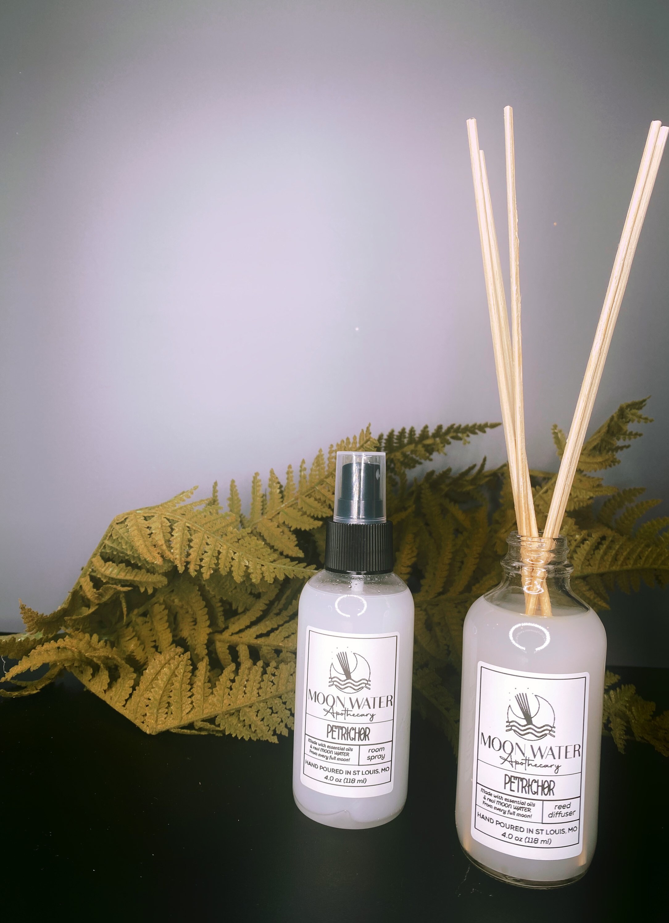 The Smell of Rain PETRICHOR Moon Water Reed Diffuser Etsy