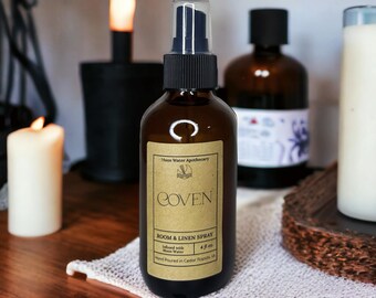 COVEN - Room Spray – Mystical Home Fragrance – Nag Champa, Sage, Lavender, Dragons Blood | Metaphysical | Christmas Gift Him Her Book Lovers